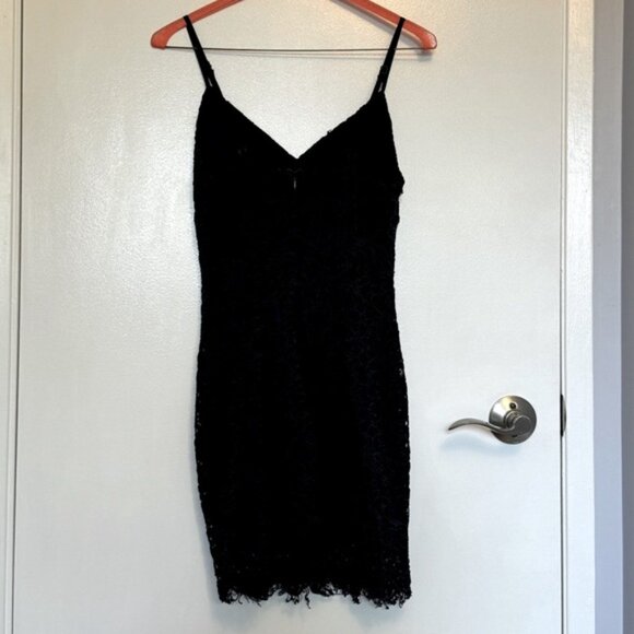 Superdown Aurora Lace Mini Dress Navy - Picture 3 of 5